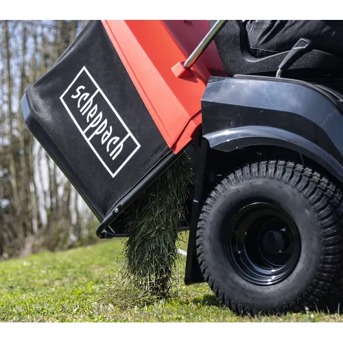 Scheppach TMR 452-98H-RD travní traktor 98 cm se zadním výhozem a hydrostatickou převodovkou