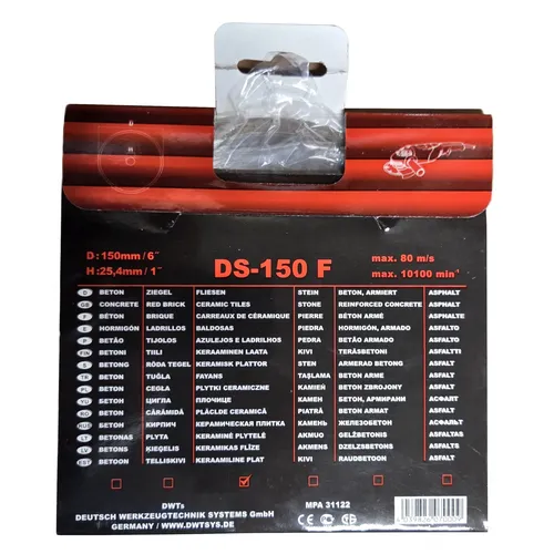 DWT DS-150 F diamantový řezný kotouč ( 150 x 25,4 mm )