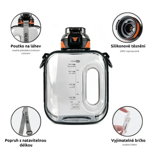 Tritanová láhev na pití 1,6l Glox 1022B