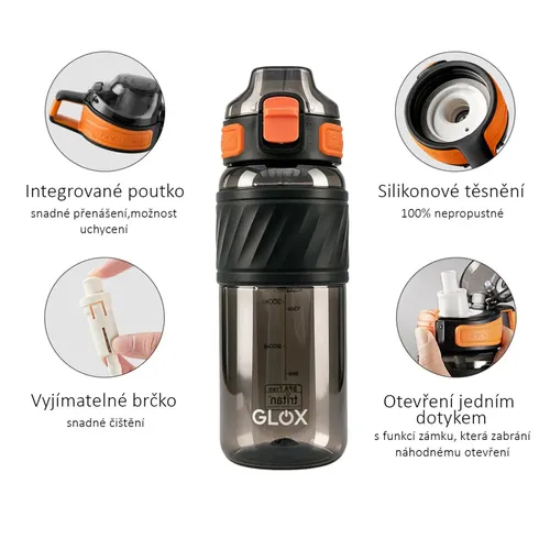Tritanová láhev na pití 600 ml Glox 1025B