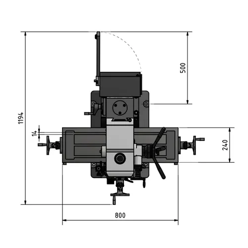 Vrtačko-frézka OPTImill MB 4 SVD 3338459 Optimum