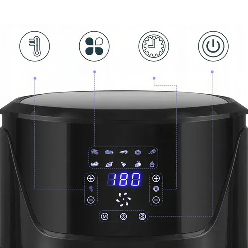 Riwall HOME DUNGA digitální horkovzdušná fritéza 7 l
