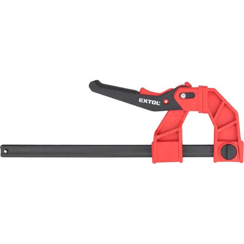 Svěrka f ráčnová-rychloupínací plastová, 215x85mm, materiál plastu: tvrzený nylon EXTOL PREMIUM 8815081