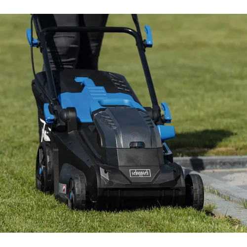 Scheppach BC-MP380-X-SET XL2 2x20 V IXES aku sekačka 4v1 s bezuhlíkovým motorem + 2x 4Ah baterie + duální nabíječka 4,5 A