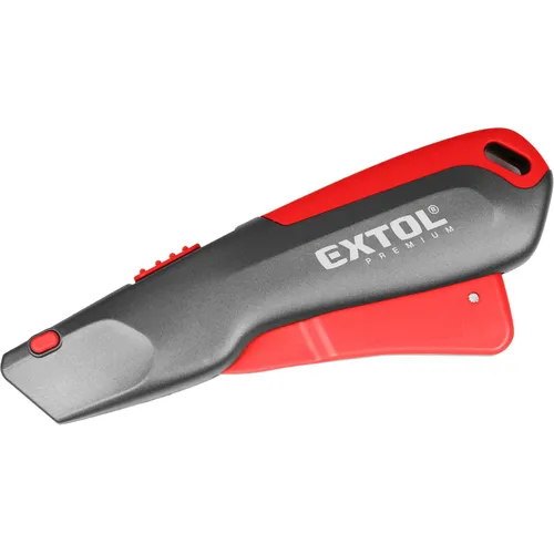 Nůž kovový s bezpečnostní spouští, samozasouvací, 19mm EXTOL PREMIUM 8855003