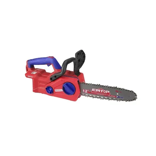 Emtop Aku řetězová pila 20V 30cm (12") 2x5.0Ah