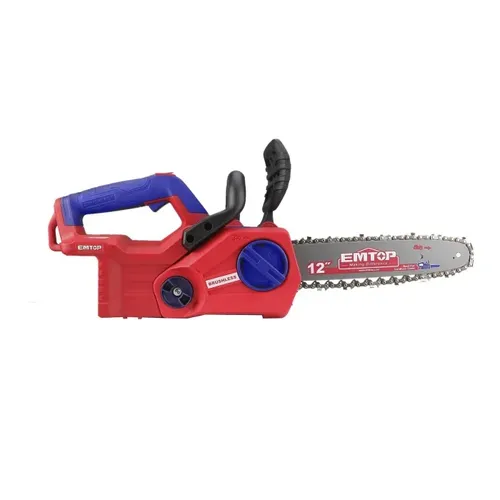 Emtop Aku řetězová pila 20V 30cm (12") 2x5.0Ah