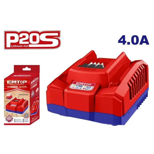 Emtop Aku rázový utahovák 20V 550Nm 1/2" 2x4.0Ah
