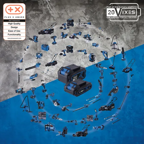 Scheppach SBSK2.0 20 V IXES set nabíječky 2,4 A a lithium-iontové baterie 2 Ah