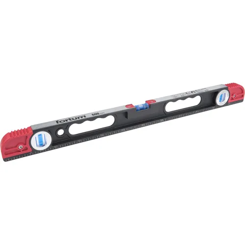 Vodováha kovová s magnety, 600mm, 3libely (1x360°otočná) FORTUM 4783546