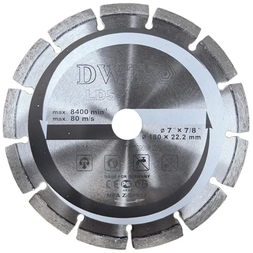 DWT LDS-180 A diamantový segmentový řezný kotouč ( 180 x 22,2 mm )