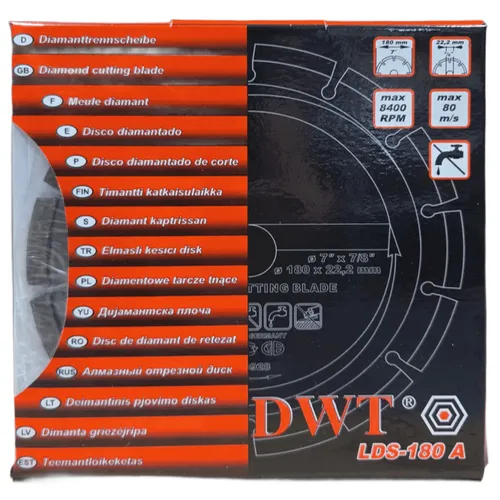 DWT LDS-180 A diamantový segmentový řezný kotouč ( 180 x 22,2 mm )