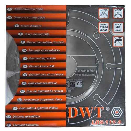 DWT LDS-115 A diamantový segmentový řezný kotouč 115 mm