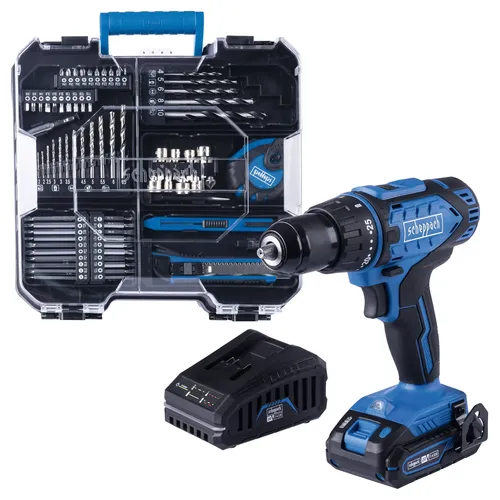 Scheppach C-DTB74/1-X 20 V IXES set aku vrtacího šroubováku a 74 ks příslušenství