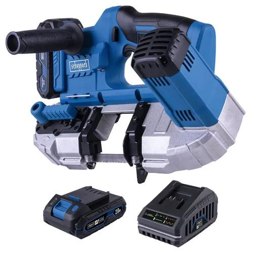 Scheppach C-MBS635-X-SET S 20 V IXES aku pásová pila na kov + 2Ah baterie + nabíječka 2,4 A