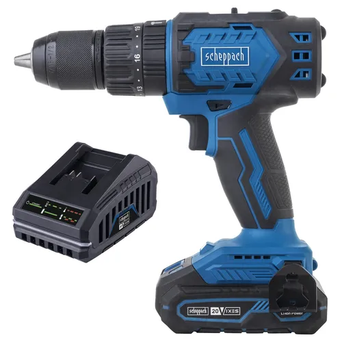 Scheppach BC-CD60-X-SET S 20 V IXES aku příklepový vrtací šroubovák + 2Ah baterie + nabíječka 2,4 A