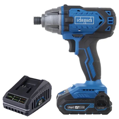 Scheppach C-ID180-X-SET S aku 20 V IXES rázový utahovák + 2Ah baterie + nabíječka 2,4 A