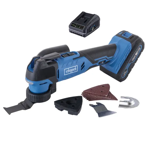 Scheppach C-MT40-X-SET S 20 V IXES aku multifunkční nástroj + 2Ah baterie + nabíječka 2,4 A
