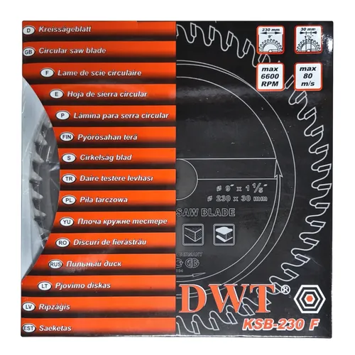 DWT KSB-230 F pilový kotouč ( 230 x 30 x 2,2 mm, 50 Z )