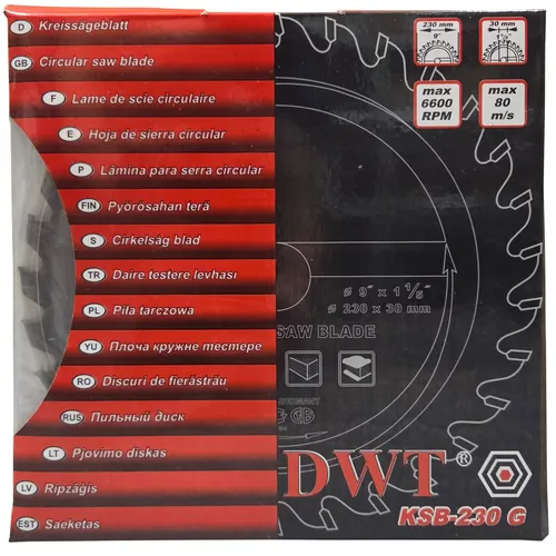 DWT KSB-230 G pilový kotouč ( 230 x 30 x 2,2 mm, 30 Z )
