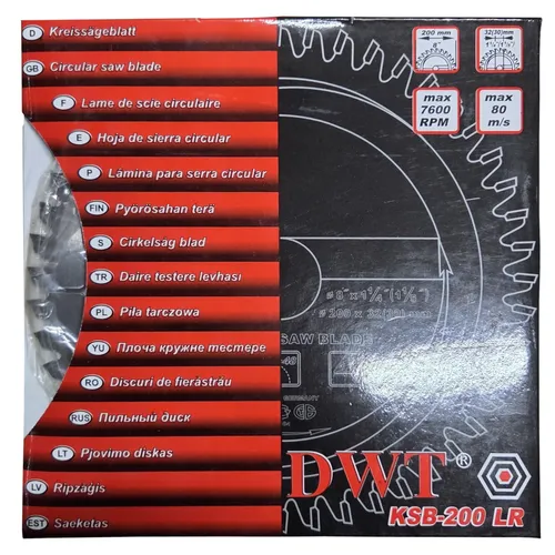 DWT KSB-200 LR pilový kotouč ( 200 x 32 x 2 mm, 48 Z )