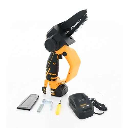 Riwall PRO RAHS 1820i SET aku ruční řetězová pila 20 V s bezuhlíkovým motorem + 2Ah baterie + nabíječka