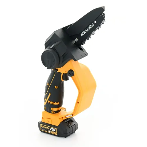 Riwall PRO RAHS 1820i SET aku ruční řetězová pila 20 V s bezuhlíkovým motorem + 2Ah baterie + nabíječka