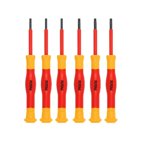 Šroubováky hodinářské elektrikářské, sada 6ks, industrial, s2 TOTAL THKIPSD0601