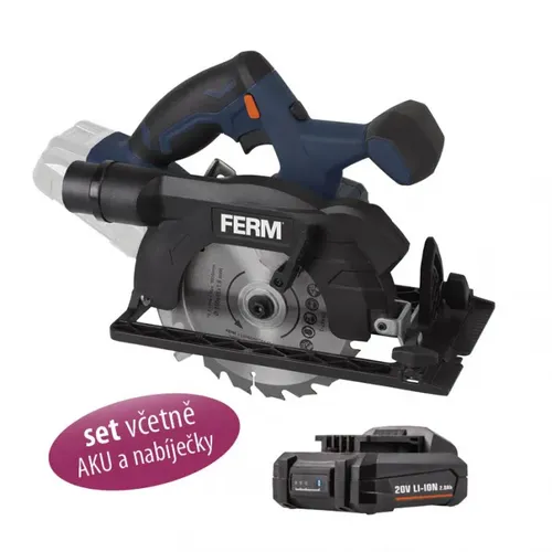 Ferm Aku okružní pila 20V 150mm 1x2Ah Platform CSM1048 SET