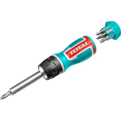 Šroubovák řáčnový, 8 v 1, industrial, crv TOTAL TACSD30086