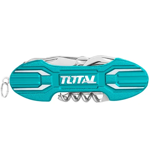 Nůž kapesní zavírací 15dílný, inox TOTAL THMFK0156