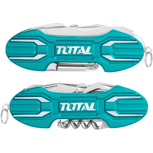 Nůž kapesní zavírací 15dílný, inox TOTAL THMFK0156