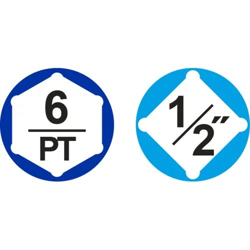 Hlavice nástrčné, sada 20ks, 1,2", industrial, 1,2", industrial, cr-v(50bv30), tepelně tvrzeno TOTAL THT121201