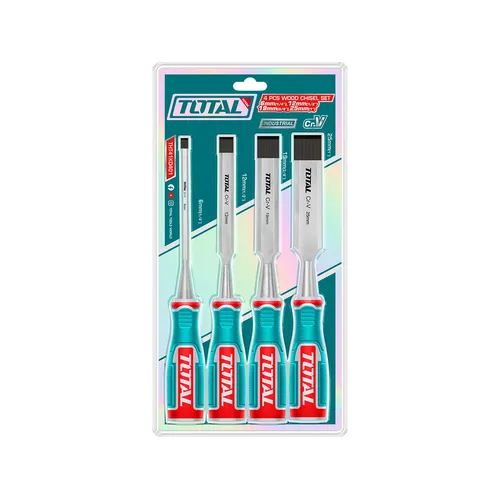 Dláta, sada 4ks, industrial, crv TOTAL THT41K0401