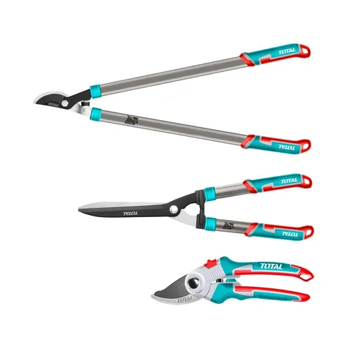 Nůžky zahradnické, sada 3ks, industrial, crv TOTAL THT1576033