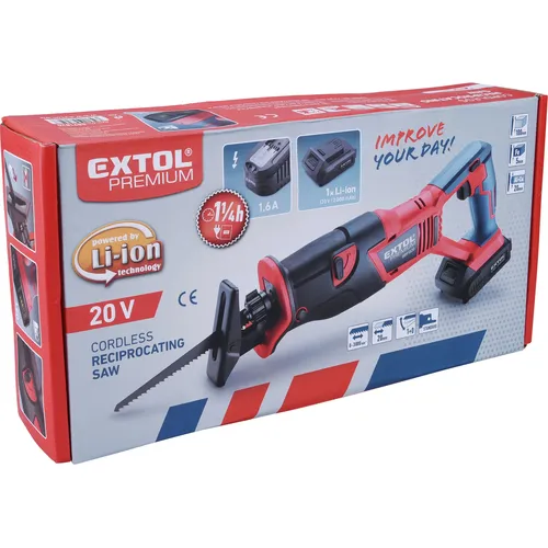 Pila ocaska aku share20v, bez baterie a nabíječky EXTOL PREMIUM 8891821
