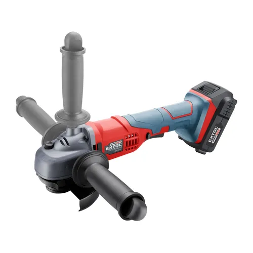 Zrušeno! nahrazeno výrobkem 8891838, bruska úhlová aku share20v, 115mm, 2ah EXTOL PREMIUM 8891840