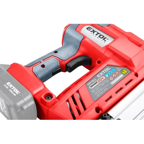 Hřebíkovačka/sponkovačka aku share20v, bez baterie a nabíječky EXTOL PREMIUM 8891861