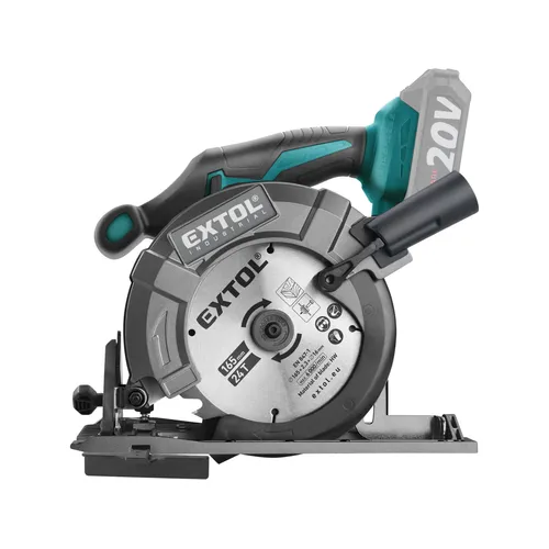 Pila kotoučová aku share20v, 165mm, brushless, bez baterie a nabíječky EXTOL INDUSTRIAL 8791823