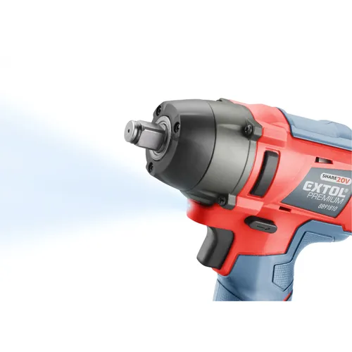 Utahovák rázový 1/2" aku share20v, 180nm, 2ah EXTOL PREMIUM 8891810