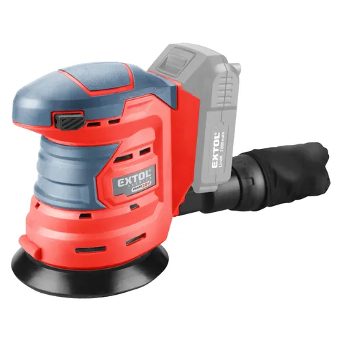 Bruska excentrická aku share20v, 125mm, bez baterie a nabíječky EXTOL PREMIUM 8891847