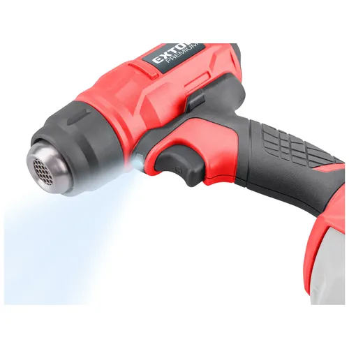 Pistole horkovzdušná aku share20v, 550°c, bez baterie a nabíječky EXTOL PREMIUM 8891867