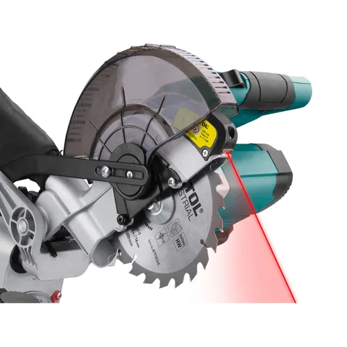 Pila pokosová 185mm aku s laserem share20v, brushless, bez baterie a nabíječky EXTOL INDUSTRIAL 8791827