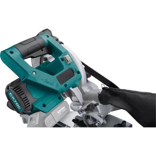 Pila pokosová 185mm aku s laserem share20v, brushless, bez baterie a nabíječky EXTOL INDUSTRIAL 8791827