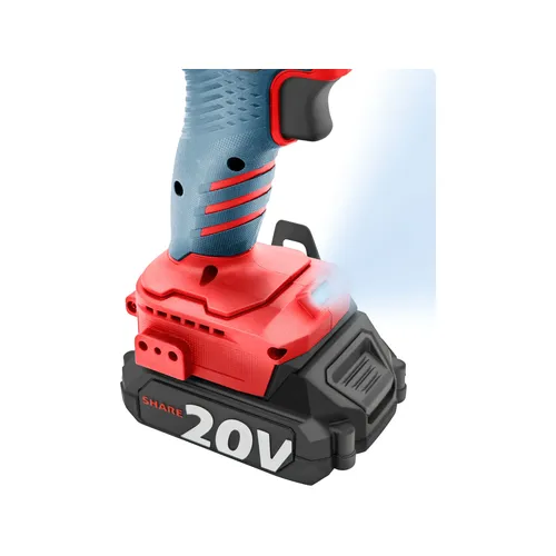 Vrtací šroubovák aku s příklepem share20v, 50nm, brushless, 2ah EXTOL PREMIUM 8891808