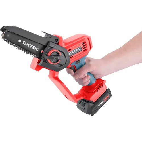 Pila řetězová aku jednoruční share20v, 12cm, 2ah EXTOL PREMIUM 8891922