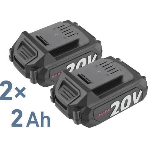 Vrtací šroubovák aku s příklepem share20v, 50nm, brushless, 2ah (2×) EXTOL PREMIUM 8891806