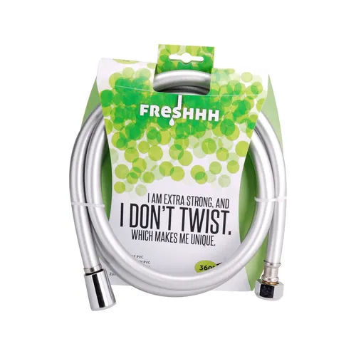 Hadice sprchová, stříbrná, 150cm, pvc FRESHHH 830248