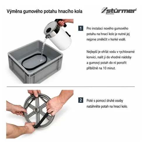 Gumový potah kola pro pásové pily HBS 533, HBS 533 S 0515136040 Holzkraft