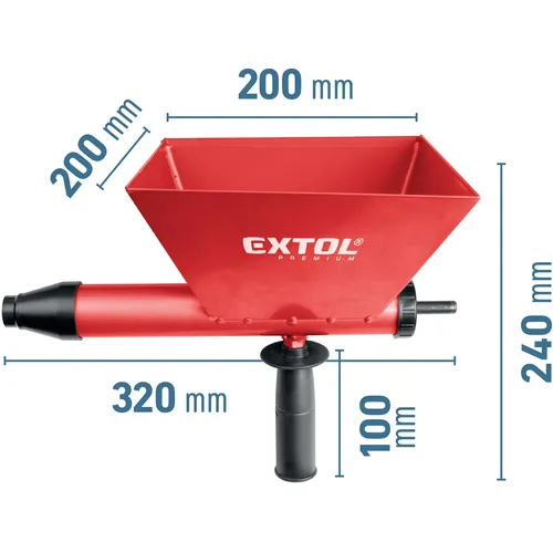 Aplikátor spárovacích hmot kovový-šnekový, objem cca 2,5l EXTOL PREMIUM 8845301